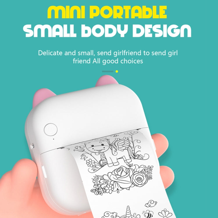 C26 Mini Portable Bluetooth Photo Label Thermal Printer, Spec: Pink+5 Paper+5 Stickers+3 Color Paper - Photo Printers by Huawei | Online Shopping South Africa | PMC TechLife | Buy Now Pay Later Mobicred