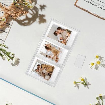 For Polaroid Mini Vertical Three-square PC Transparent Photo Frame(3 inch) - Photo Albums & Photo Frames by PMC Jewellery | Online Shopping South Africa | PMC Jewellery