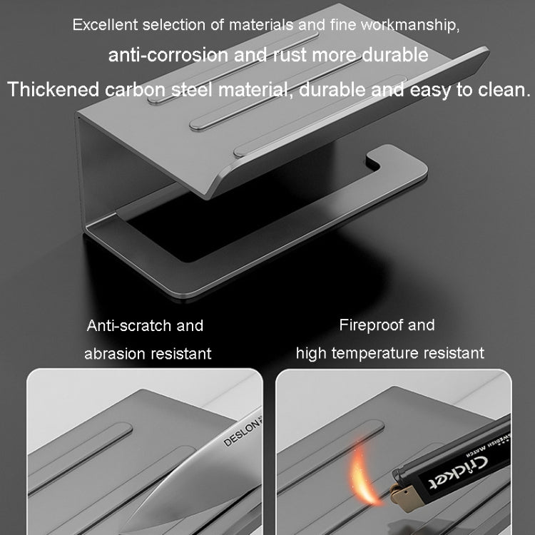 Stainless Steel Bathroom Roll Paper Holder No-Punch Cell Phone Storage Shelf, Style: Phone Rack (White) - Shelves by PMC TechLife | Online Shopping South Africa | PMC TechLife