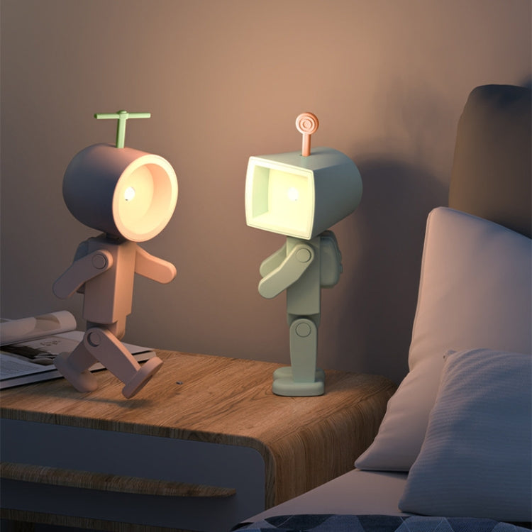Mini Astronaut Magnetic LED Night Light Desktop Building Block Ornaments Desk Lamp, Color: Square Pink - Bedside Light by PMc TechLife | Online Shopping South Africa | PMc TechLife | Buy Now Pay Later Mobicred