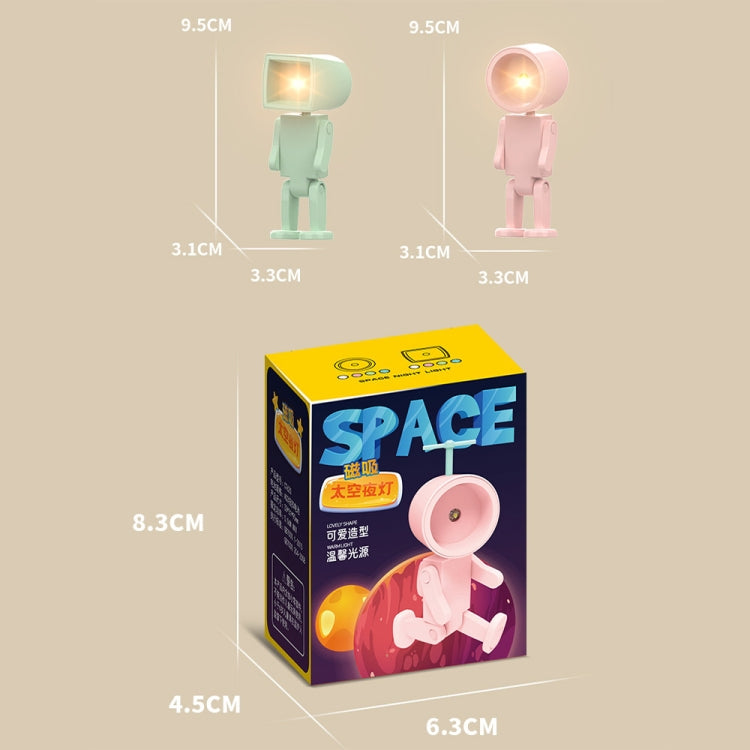 Mini Astronaut Magnetic LED Night Light Desktop Building Block Ornaments Desk Lamp, Color: Square White - free shipping - PMc TechLife - Order now!