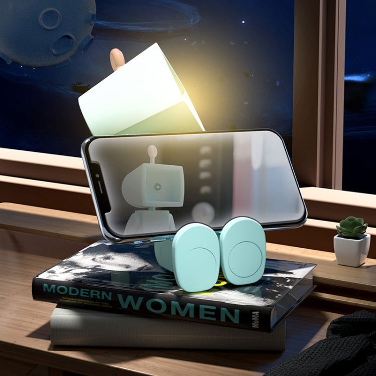 Mini Astronaut Magnetic LED Night Light Desktop Building Block Ornaments Desk Lamp, Color: Square Blue - Bedside Light by PMc TechLife | Online Shopping South Africa | PMc TechLife | Buy Now Pay Later Mobicred