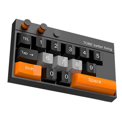 Keyboard Shaped Temporary Parking Number Plate Ornaments Car Interior Decoration Supplies(Orange Black) - Parking Card by PMC Jewellery | Online Shopping South Africa | PMC Jewellery | Buy Now Pay Later Mobicred