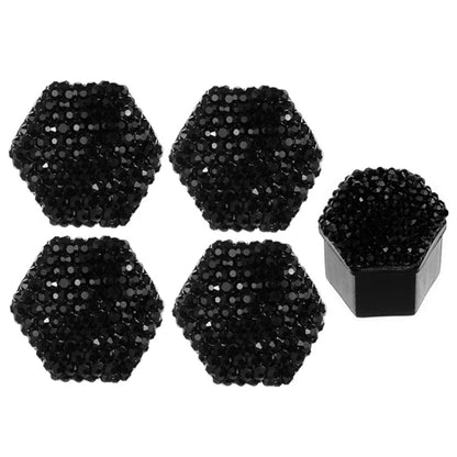 21pcs/set Diamond-encrusted Wheel Caps Tire Screw Protective Covers, Color: 19 Black - Tire Valve Caps by PMC Jewellery | Online Shopping South Africa | PMC Jewellery | Buy Now Pay Later Mobicred