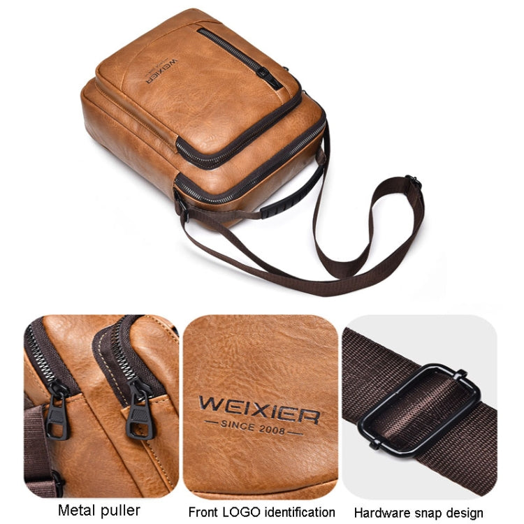 WEIXIER D288 Large Capacity Casual Crossbody Bag Business Waterproof Single Shoulder Packs(Black) - Single-shoulder Bags by WEIXIER | Online Shopping South Africa | PMC TechLife | Buy Now Pay Later Mobicred