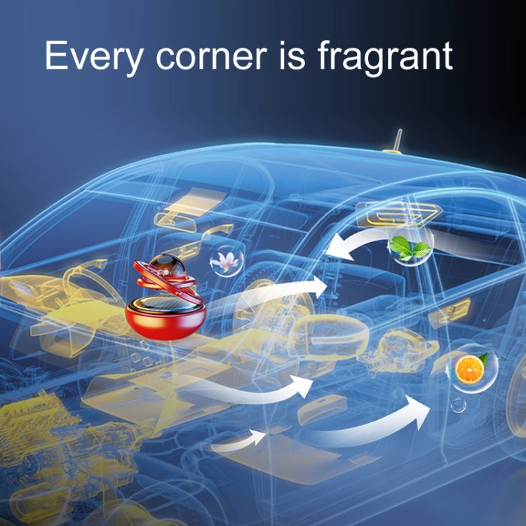 Interstellar Vast Solar Rotating Car Aromatherapy Ornaments, Color: Gold - Air Freshener by PMC TechLife | Online Shopping South Africa | PMC TechLife | Buy Now Pay Later Mobicred