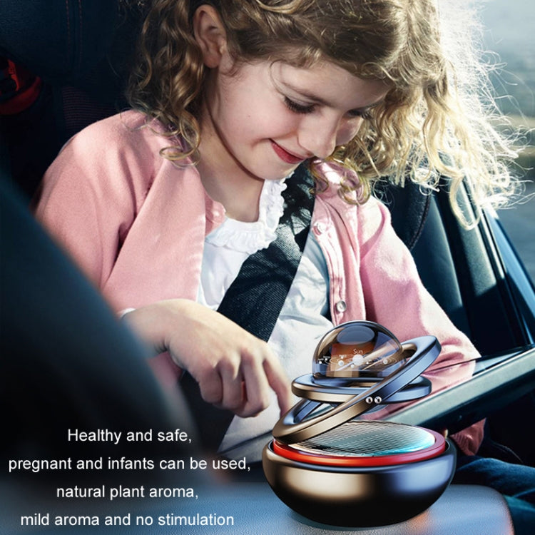 Interstellar Vast Solar Rotating Car Aromatherapy Ornaments, Color: Gold - Air Freshener by PMC TechLife | Online Shopping South Africa | PMC TechLife | Buy Now Pay Later Mobicred