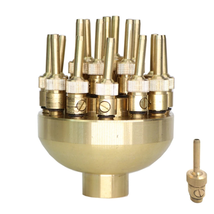 DN40 1.5 inch Copper Adjustable 3-Layer Flower Nozzle Waterscape Layer Flower Fountain Sprinklers - Watering & Irrigation by PMc TechLife | Online Shopping South Africa | PMc TechLife | Buy Now Pay Later Mobicred