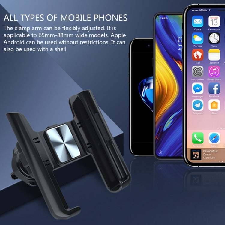 Car Air Outlet Rotatable Snap-on Base Mobile Phone Navigation Bracket(Black) - Car Holders by PMC TechLife | Online Shopping South Africa | PMC TechLife | Buy Now Pay Later Mobicred