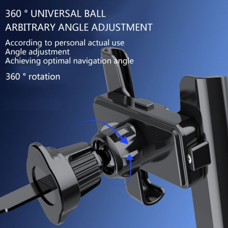 Car Air Outlet Rotatable Snap-on Base Mobile Phone Navigation Bracket(Black) - Car Holders by PMC TechLife | Online Shopping South Africa | PMC TechLife | Buy Now Pay Later Mobicred