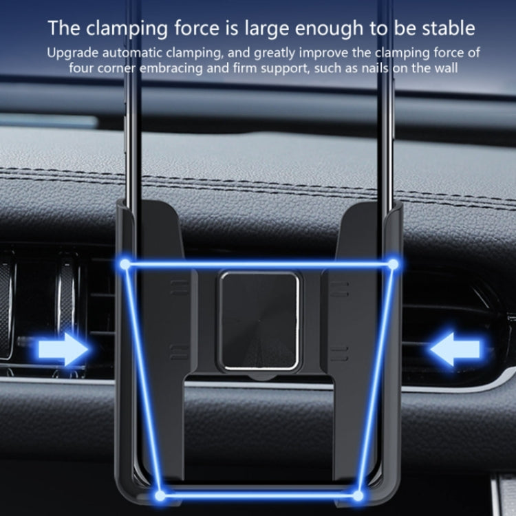Car Air Outlet Rotatable Snap-on Base Mobile Phone Navigation Bracket(Black) - Car Holders by PMC TechLife | Online Shopping South Africa | PMC TechLife | Buy Now Pay Later Mobicred