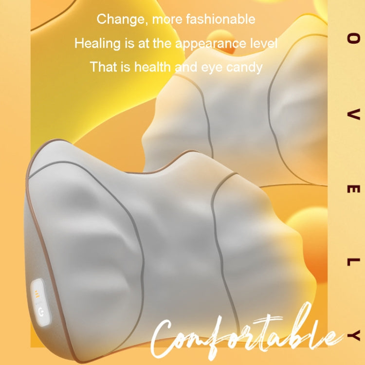 Waist And Back Massager Lumbar Vertebra Car Neck Massage Pillow, Specification: Charging Model Yellow - free shipping - PMC TechLife - Order now!