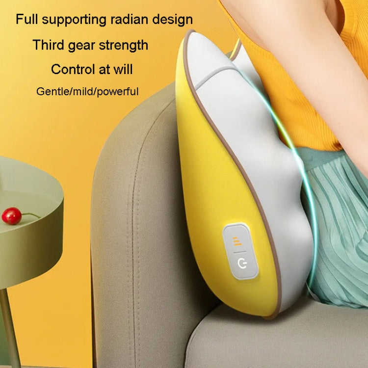 Waist And Back Massager Lumbar Vertebra Car Neck Massage Pillow, Specification: Charging Model Yellow - free shipping - PMC TechLife - Order now!
