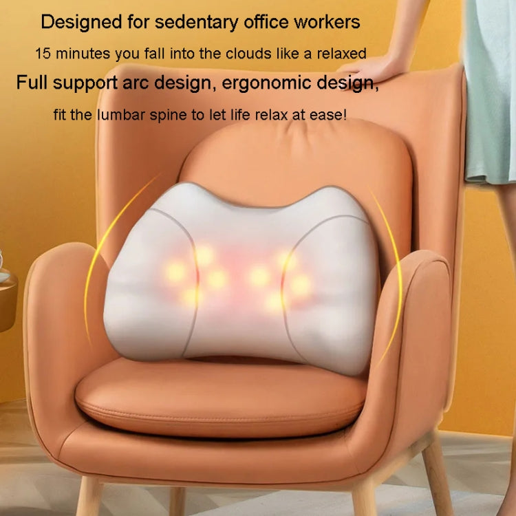 Waist And Back Massager Lumbar Vertebra Car Neck Massage Pillow, Specification: Charging Model Yellow - free shipping - PMC TechLife - Order now!