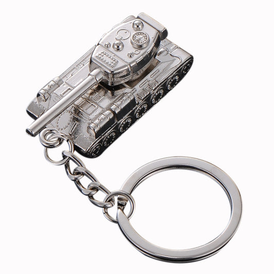 Men Car Pendant Personalized Tank World Model Keychain(Tank Silver) - Key Rings by PMC Jewellery | Online Shopping South Africa | PMC Jewellery | Buy Now Pay Later Mobicred