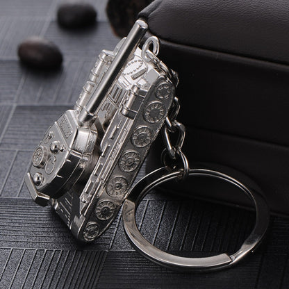 Men Car Pendant Personalized Tank World Model Keychain(Tank Silver) - Key Rings by PMC Jewellery | Online Shopping South Africa | PMC Jewellery | Buy Now Pay Later Mobicred