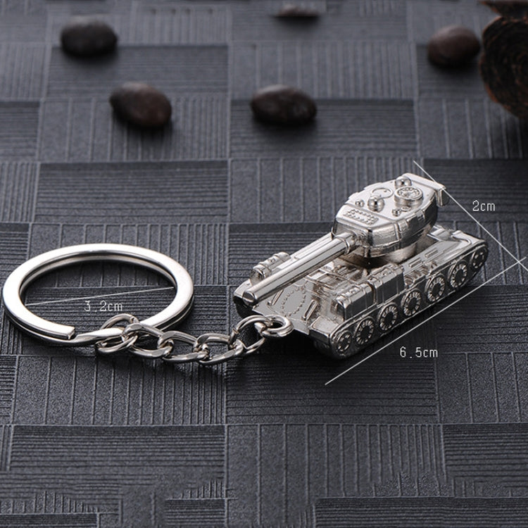 Men Car Pendant Personalized Tank World Model Keychain(Tank Silver) - Key Rings by PMC Jewellery | Online Shopping South Africa | PMC Jewellery | Buy Now Pay Later Mobicred