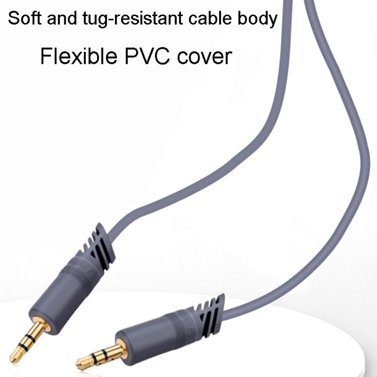 JINGHUA A240 3.5mm Male To Male Audio Cable Cell Phone Car Stereo Microphone Connection Wire, Size: 30m(Gray) - Microphone Audio Cable & Connector by JINGHUA | Online Shopping South Africa | PMC TechLife | Buy Now Pay Later Mobicred