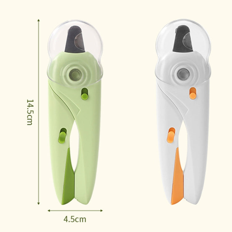 LED Pet Nail Clippers Dog and Cat Nail Clippers with Nail Polisher(Green) - Fingernail Trimmers by PMC Jewellery | Online Shopping South Africa | PMC Jewellery