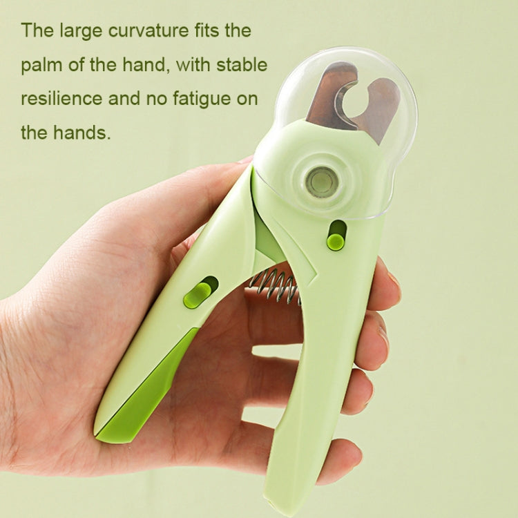 LED Pet Nail Clippers Dog and Cat Nail Clippers with Nail Polisher(Green) - Fingernail Trimmers by PMC TechLife | Online Shopping South Africa | PMC TechLife
