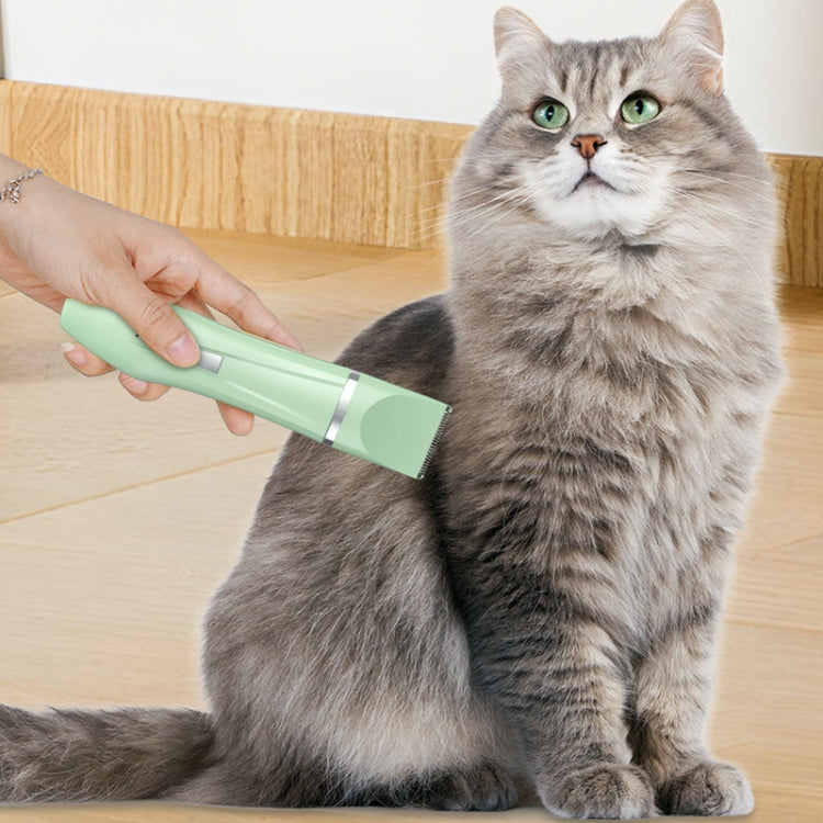Multifunctional Pet Electric Shaver Cat And Dog Hair Clipper, Color: 4-in-1 Green - Electric Clipper by PMC TechLife | Online Shopping South Africa | PMC TechLife | Buy Now Pay Later Mobicred