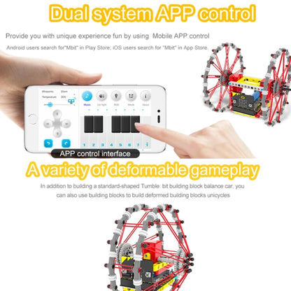 Yahboom Micro: Bit Self-Balancing Block Building Programmable APP Control Robot Kit, Spec: Tumblebit Package - Components Kits by Yahboom | Online Shopping South Africa | PMC Jewellery | Buy Now Pay Later Mobicred