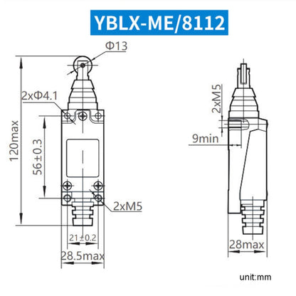 CHNT YBLX-ME8112 Limiter Travel Switches Micro Self-Resetting Stroke Switch - Switch by CHNT | Online Shopping South Africa | PMC Jewellery