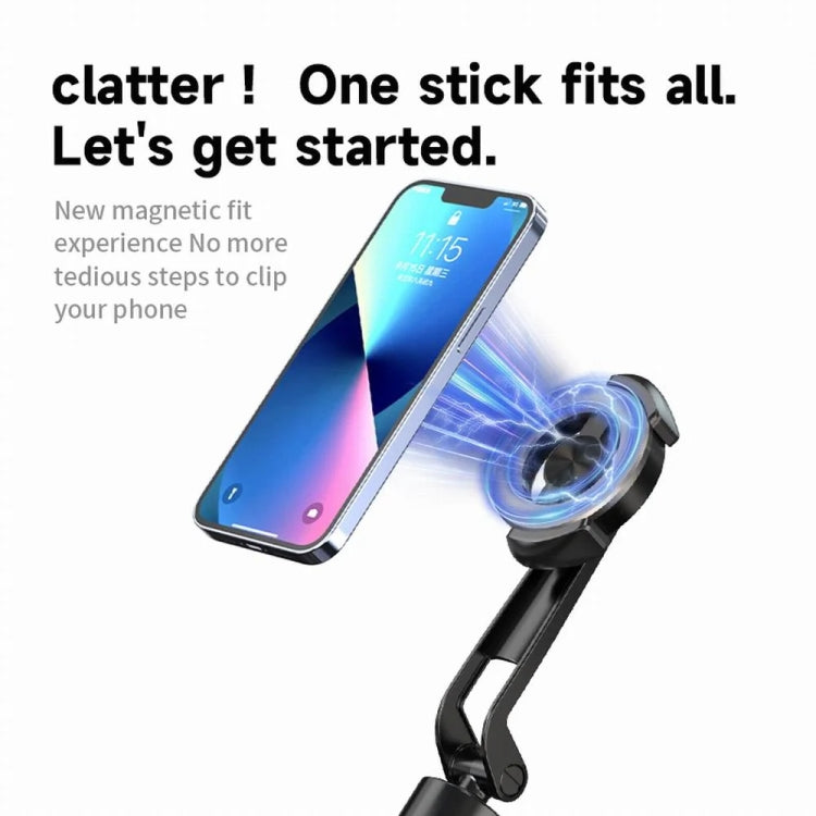 1.3m Magnetic Mobile Phone Selfie Stick Tripod Live Broadcast Bracket  with Remote A67P-C - Selfie Sticks by PMC Jewellery | Online Shopping South Africa | PMC Jewellery | Buy Now Pay Later Mobicred