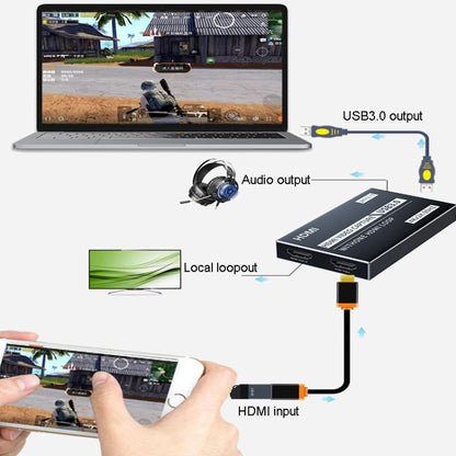 JINGHUA Z812 USB To HDMI Video Capture Card Live Game Recording Device - Video Capture Solutions by JINGHUA | Online Shopping South Africa | PMC Jewellery | Buy Now Pay Later Mobicred