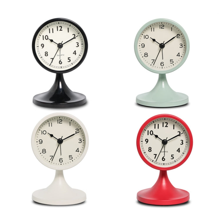 Metal Retro Silent Table Alarm Clock Student Bedside Clock With Night Light(Milk White) - Novelty Clock by PMc TechLife | Online Shopping South Africa | PMc TechLife | Buy Now Pay Later Mobicred