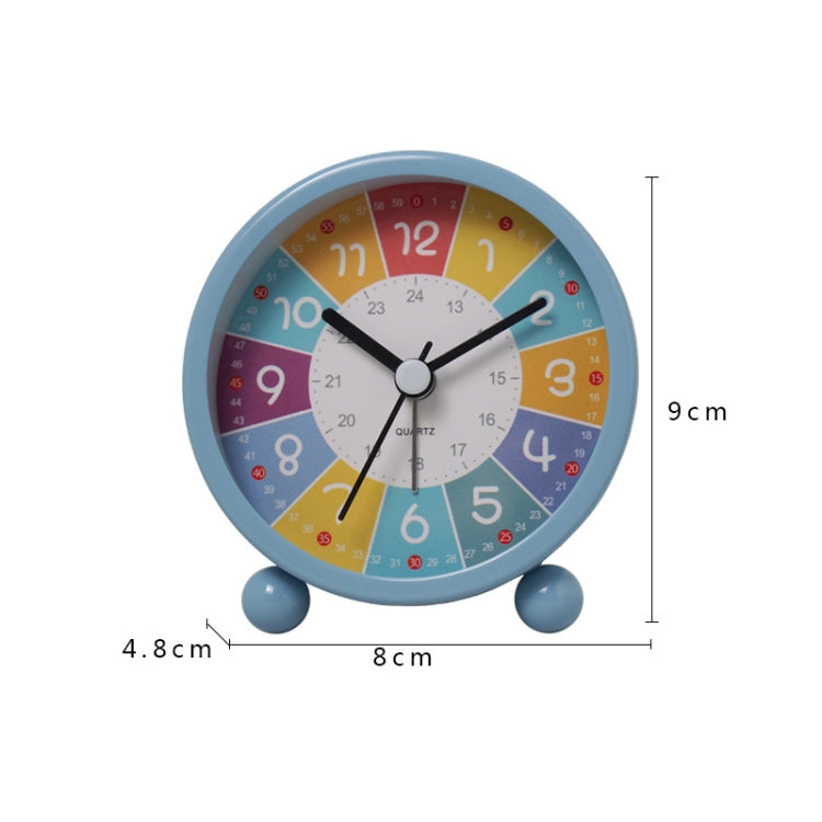 Children Educational Alarm Clock Desktop Mute Small Clock With Night Light, Style: White B - Novelty Clock by PMC Jewellery | Online Shopping South Africa | PMC Jewellery | Buy Now Pay Later Mobicred