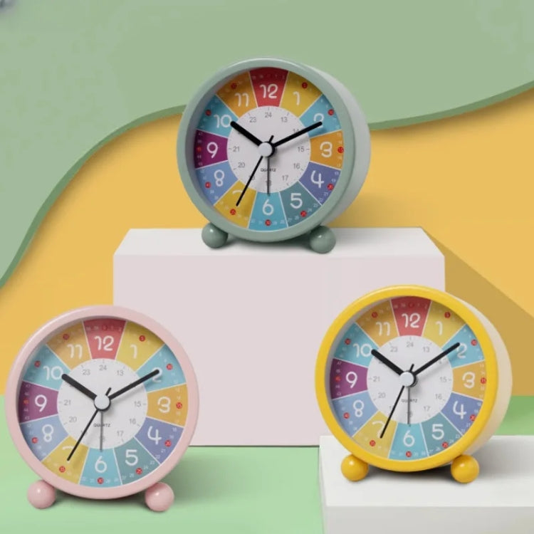 Children Educational Alarm Clock Desktop Mute Small Clock With Night Light, Style: Blue B - Novelty Clock by PMC Jewellery | Online Shopping South Africa | PMC Jewellery | Buy Now Pay Later Mobicred