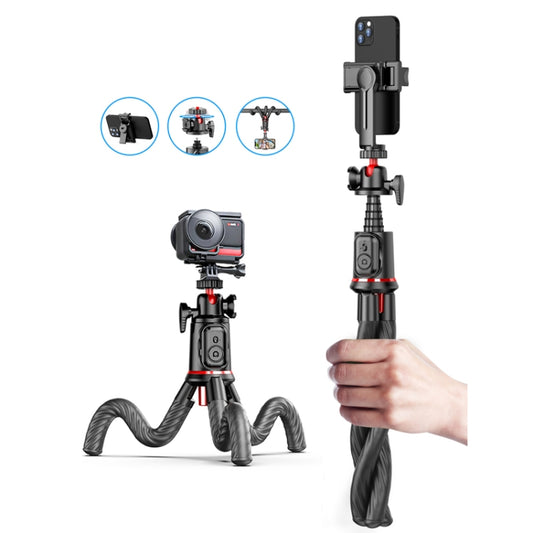 C03 Telescopic Pole With Remote Octopus Tripod Mobile Phone Camera Portable Handheld Photo Bracket - Stand by PMC Jewellery | Online Shopping South Africa | PMC Jewellery | Buy Now Pay Later Mobicred