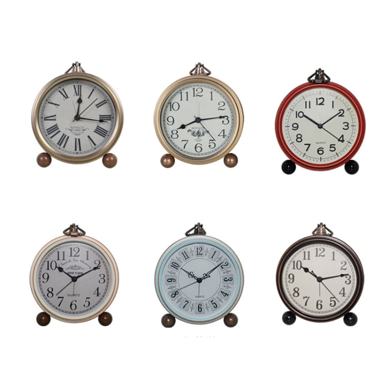 Retro Iron Alarm Clock Simple Desktop Quartz Clock, Style: Roman Number - Novelty Clock by PMc TechLife | Online Shopping South Africa | PMc TechLife | Buy Now Pay Later Mobicred