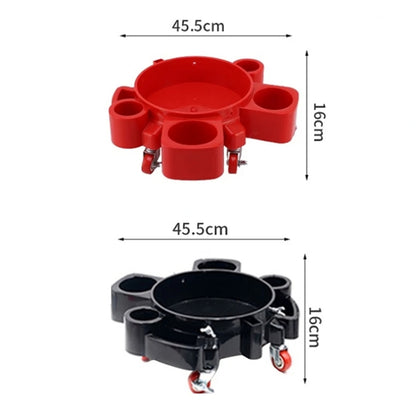 Multifunctional Cleaning Bucket Pulley Base Car Wash Mobile Stool(Red) - Car washing supplies by PMC Jewellery | Online Shopping South Africa | PMC Jewellery | Buy Now Pay Later Mobicred