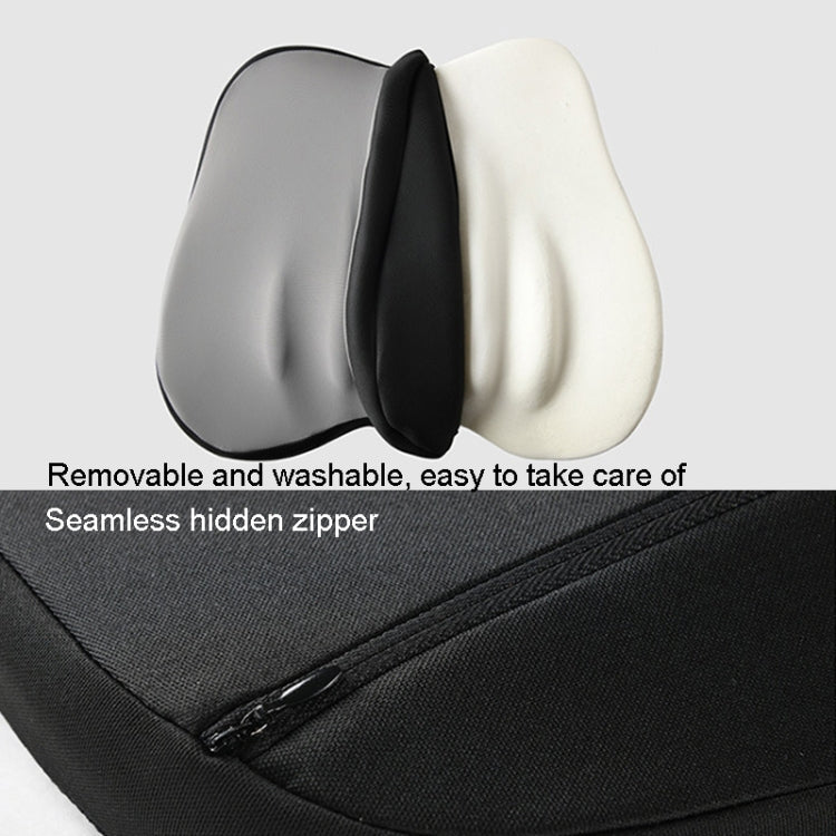 Car Memory Foam Neck Pillow Car Neck Rest Silk Pillow Car Seat Cervical Cushion, Style: Lumbar Pad Black - Seat Accessories by PMC Jewellery | Online Shopping South Africa | PMC Jewellery | Buy Now Pay Later Mobicred