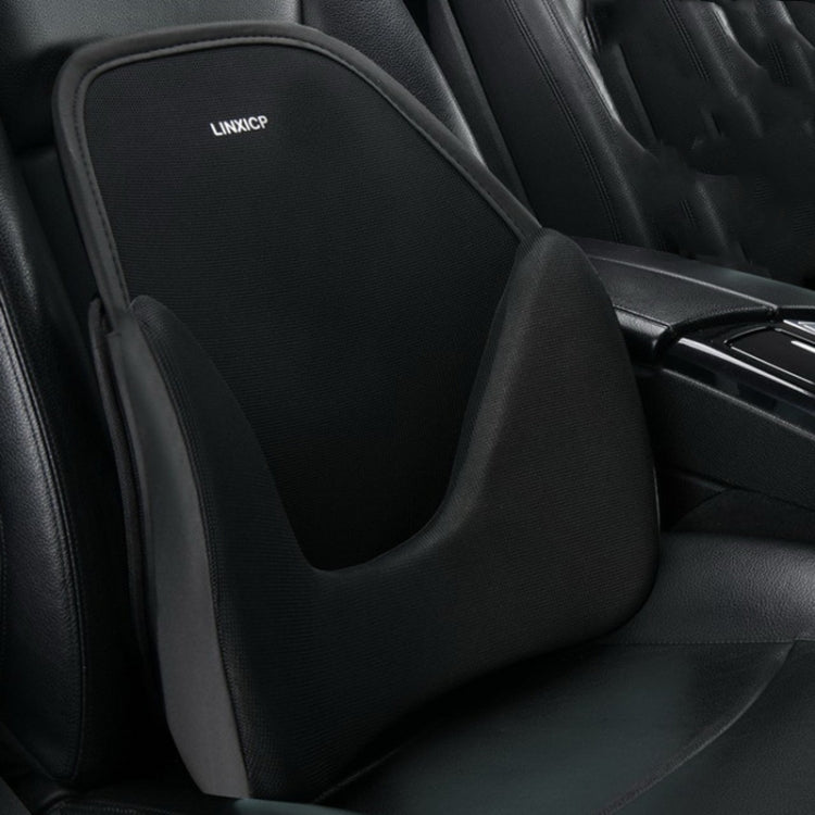 LINXICP 3 In 1 Car Seat Lumbar Cushion Summer Special Memory Foam Breathable Car Back Pad(Black) - Seat Accessories by LINXICP | Online Shopping South Africa | PMC TechLife | Buy Now Pay Later Mobicred