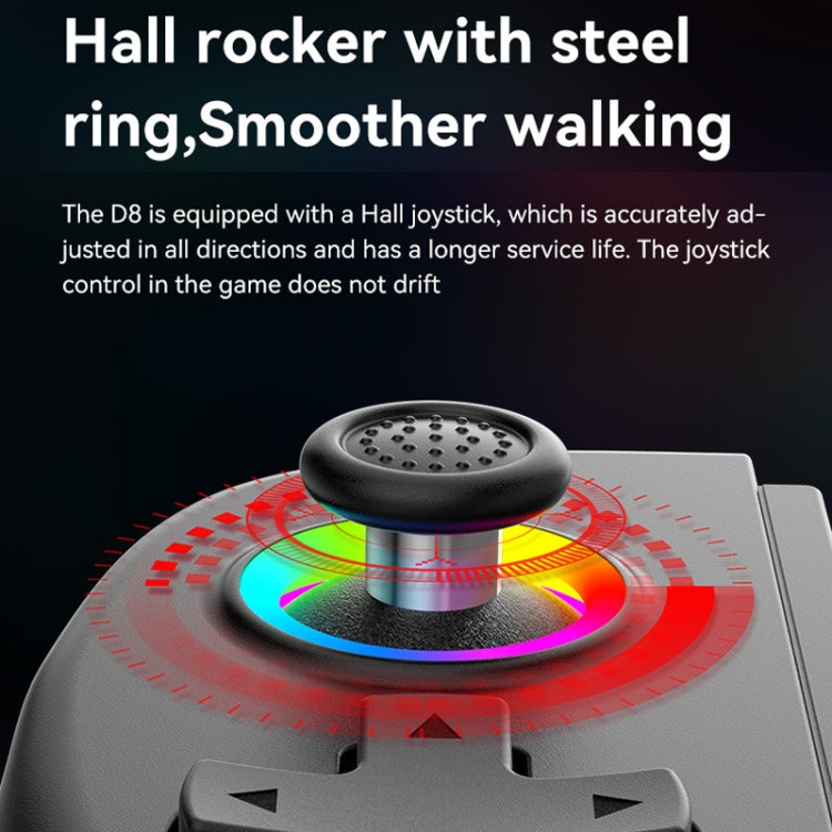 D8 Mobile Phone Stretch Band Light Gamepad Dual Hall Wireless Bluetooth Somatic Vibration Grip for PC / Android / IOS / Tablet / PS3 / PS4 / Switch, Color: Green Blue+Receiver - free shipping - PMC Jewellery - Order now!