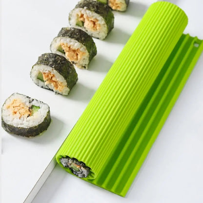 Silicone Sushi Curtain Hand Roll Mold Double-sided Kimbap Tool(Green) - Gadgets by PMC Jewellery | Online Shopping South Africa | PMC Jewellery