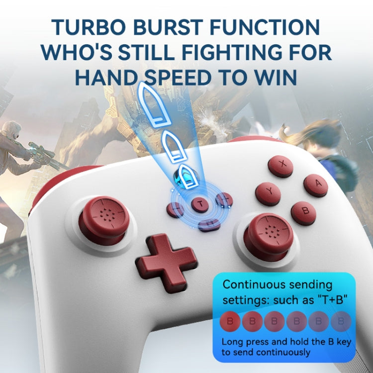 Wireless Bluetooth Gamepad With Wakeup Vibration Body Gamepad For Switch / Android / Apple / PC(Black) - Gamepads by PMC Jewellery | Online Shopping South Africa | PMC Jewellery | Buy Now Pay Later Mobicred