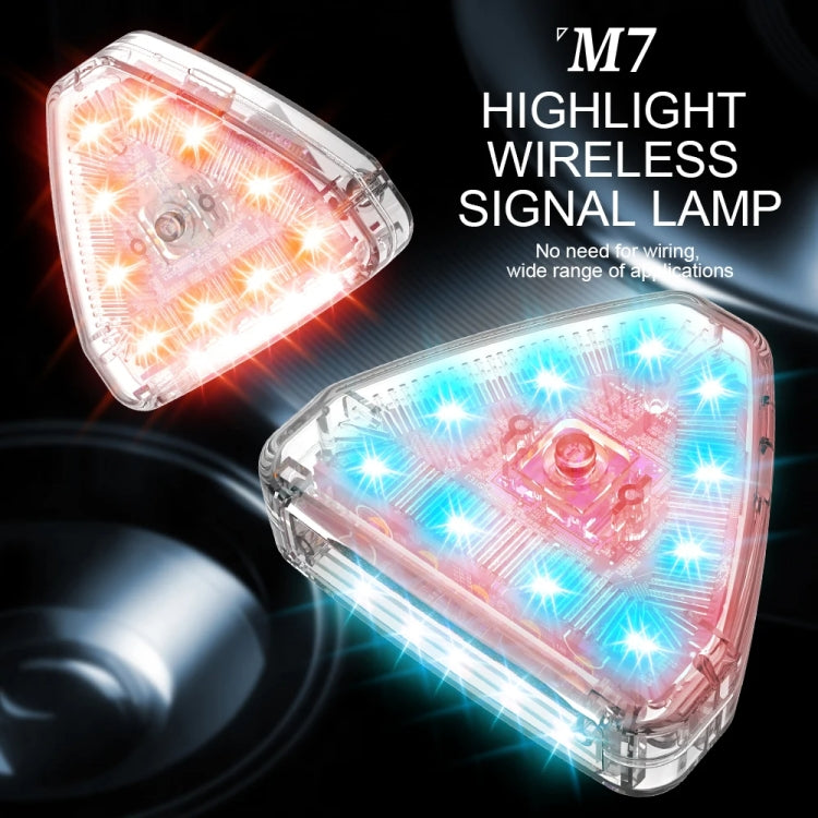 M7 Motorcycle Flashing Light Waterproof Long Duration Wireless Remote Control Modified Warning Lights(One Light One Remote Control) - Decorative Lights by PMC Jewellery | Online Shopping South Africa | PMC Jewellery | Buy Now Pay Later Mobicred