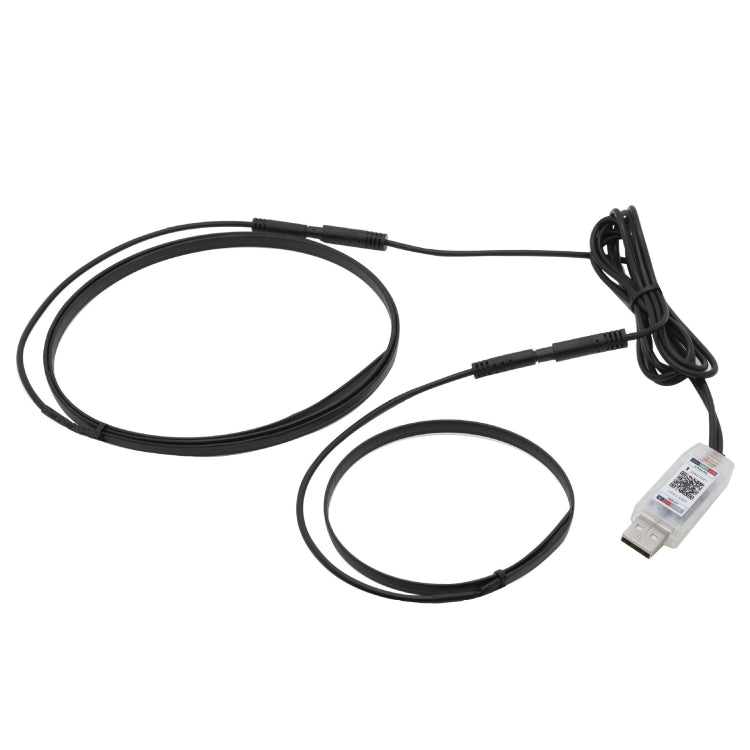 Car Interior Fiber Optic Cold Light RGB Ambient Lamp Center Phantom Footwell Atmosphere Lights, Style: One To Two 110cm+35cm(Colorful Double Control) - Atmosphere lights by PMC TechLife | Online Shopping South Africa | PMC TechLife | Buy Now Pay Later Mobicred