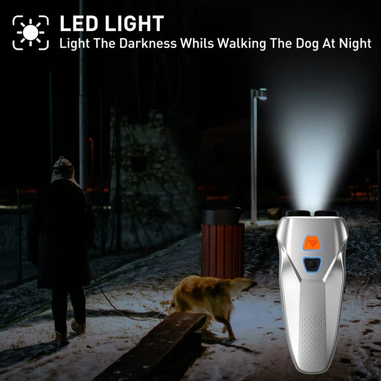 Ultrasonic Dog Repeller Stop Barker Dual Probe High Power Repeller Handheld Dog Trainer(Black) - Training Aids by PMC TechLife | Online Shopping South Africa | PMC TechLife | Buy Now Pay Later Mobicred