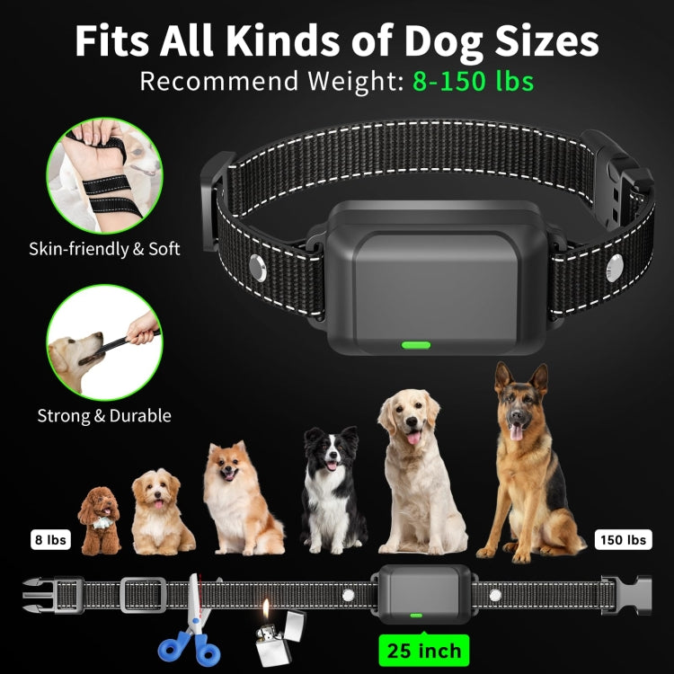 Color Screen Remote Control Pet Electric Shock Circular Dog Trainer(Black) - Training Aids by PMC TechLife | Online Shopping South Africa | PMC TechLife | Buy Now Pay Later Mobicred
