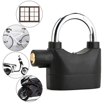 Short Beam Model Outdoor Door Anti-Theft Alarm Lock Waterproof Anti-Pick Motorcycle Bicycle Padlock - Theft Protection by PMC Jewellery | Online Shopping South Africa | PMC Jewellery | Buy Now Pay Later Mobicred