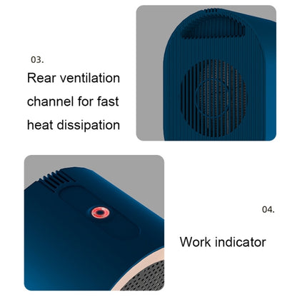 Small Desktop Electric Heater Home PTC Instant Energy-saving Heater, Spec: UK Plug(White) - Electric Heaters by PMC Jewellery | Online Shopping South Africa | PMC Jewellery | Buy Now Pay Later Mobicred