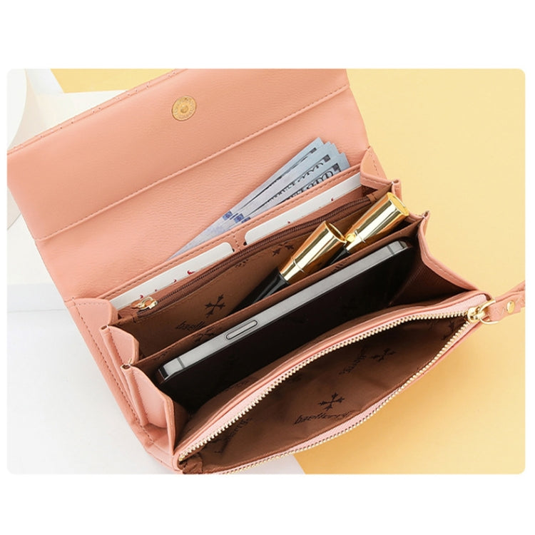 Baellerry N8918 Ladies Long Large Capacity Wallet Magnetic Buckle Clutch Phone Bag(Black) - free shipping - PMC TechLife - Order now!