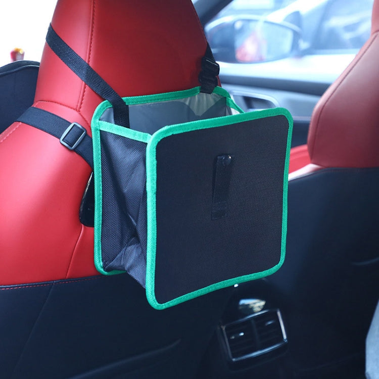 Car Seatback Trash Can Automotive Multifunctional Storage Organizer, Style: Black Green Edge - Stowing Tidying by PMC Jewellery | Online Shopping South Africa | PMC Jewellery | Buy Now Pay Later Mobicred