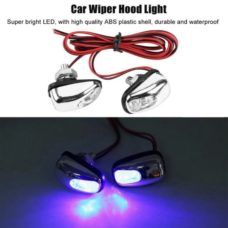 Car Wiper Sprayer Spray Decorative Lamp LED Hood Spray Lights(Blue) - Decorative Lights by PMC Jewellery | Online Shopping South Africa | PMC Jewellery | Buy Now Pay Later Mobicred