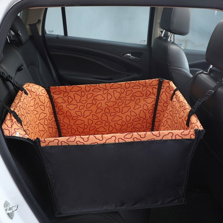 Car Single Seat Waterproof Pet Seat Protective Pad, Color: Orange Cloud - Seat Accessories by PMC Jewellery | Online Shopping South Africa | PMC Jewellery | Buy Now Pay Later Mobicred